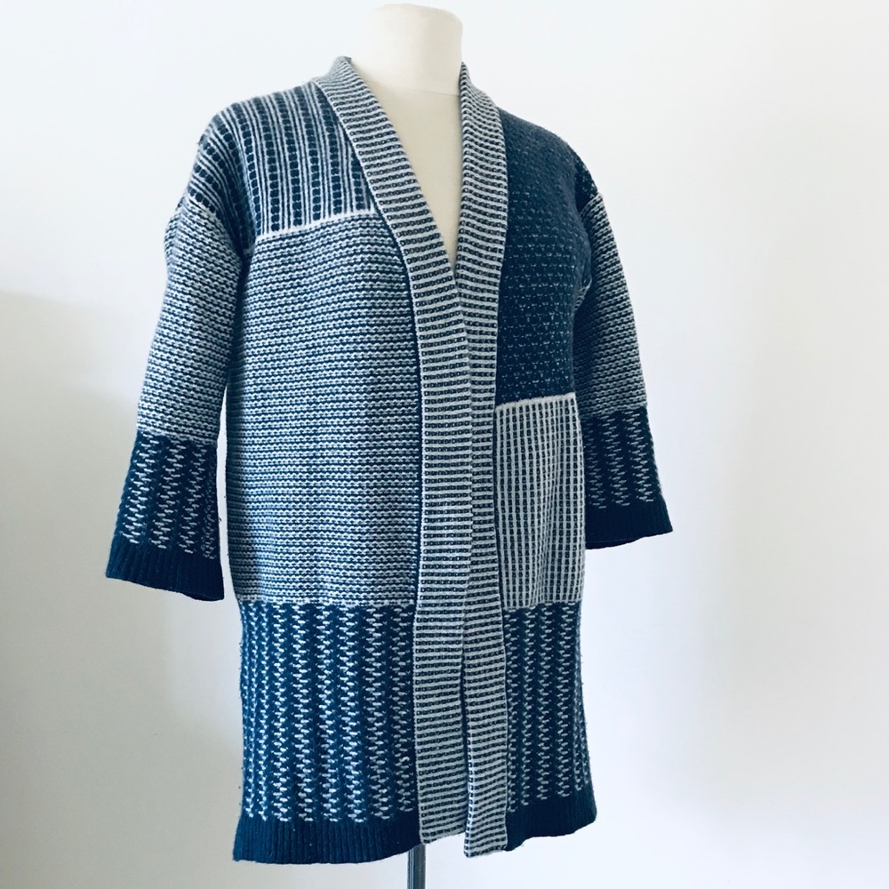 Madewell Patchwork Collage Cardigan Sweater